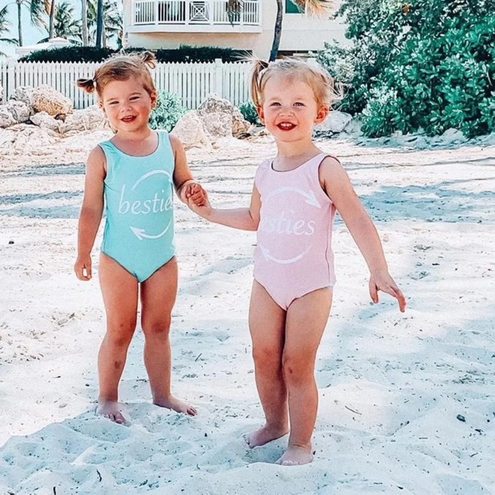 IlovePlum Besties pink swimsuit XSmall